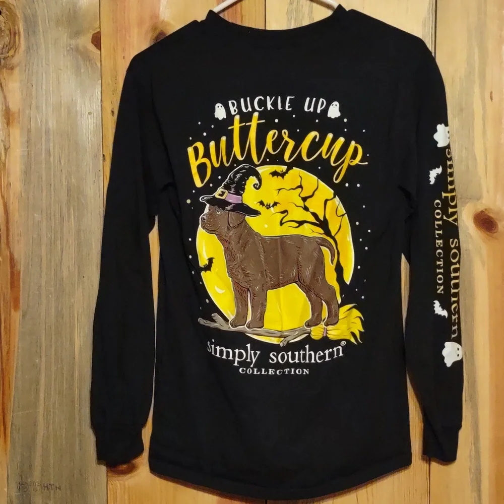 Simply Southern collections Halloween shirt - Picture 1 of 10